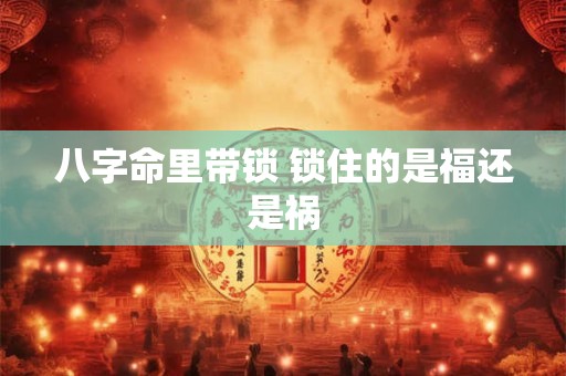 八字命里带锁 锁住的是福还是祸