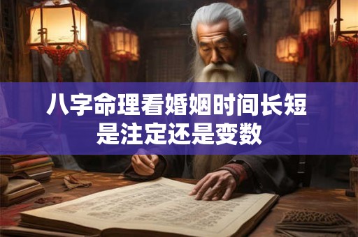 八字命理看婚姻时间长短 是注定还是变数 八字命理看婚姻时间长短 是注定还是变数