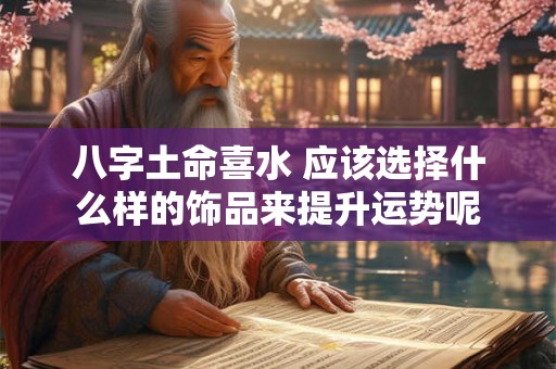 八字土命喜水 应该选择什么样的饰品来提升运势呢