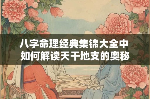 八字命理经典集锦大全中 如何解读天干地支的奥秘
