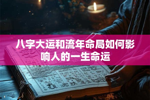 八字大运和流年命局如何影响人的一生命运