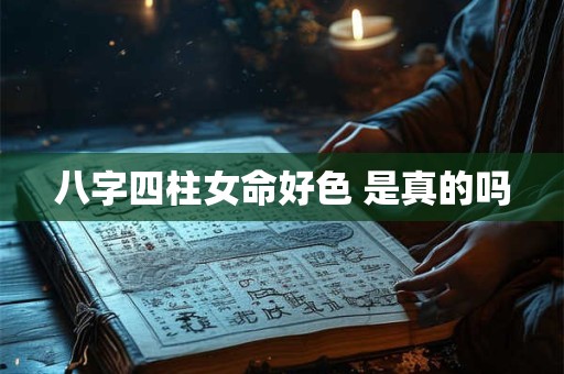 八字四柱女命好色 是真的吗
