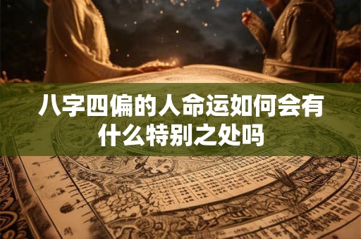八字四偏的人命运如何会有什么特别之处吗
