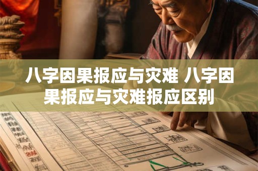 八字因果报应与灾难 八字因果报应与灾难报应区别