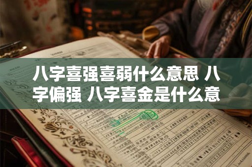 八字喜强喜弱什么意思 八字偏强 八字喜金是什么意思