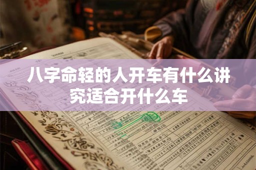 八字命轻的人开车有什么讲究适合开什么车