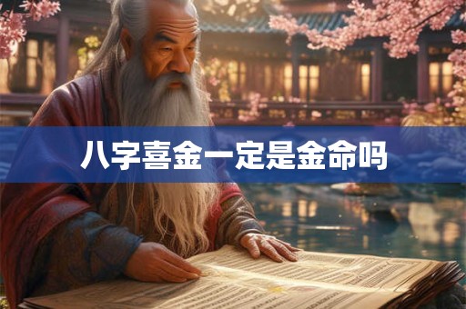 八字喜金一定是金命吗
