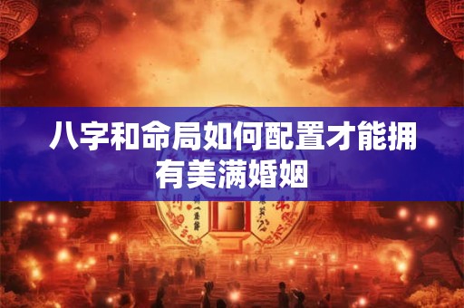 八字和命局如何配置才能拥有美满婚姻