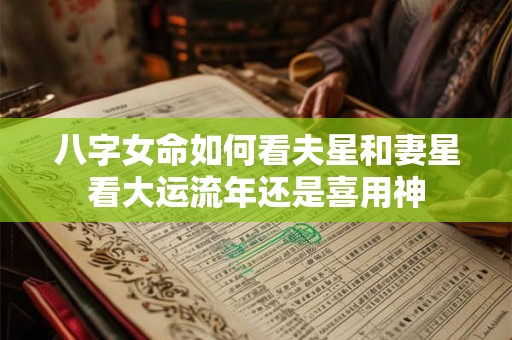 八字女命如何看夫星和妻星看大运流年还是喜用神