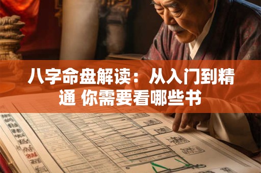 八字命盘解读：从入门到精通 你需要看哪些书