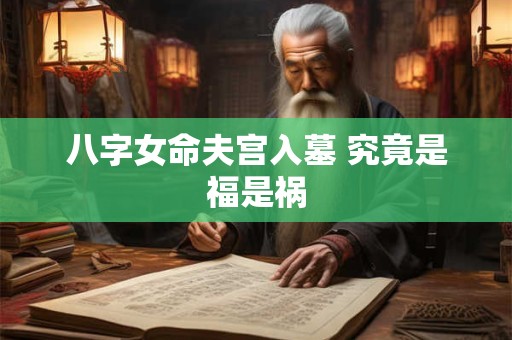 八字女命夫宫入墓 究竟是福是祸