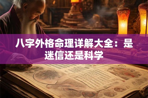 八字外格命理详解大全：是迷信还是科学