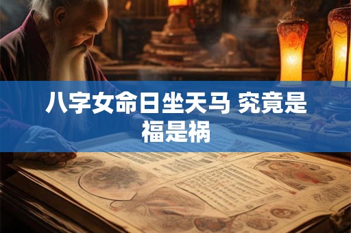 八字女命日坐天马 究竟是福是祸