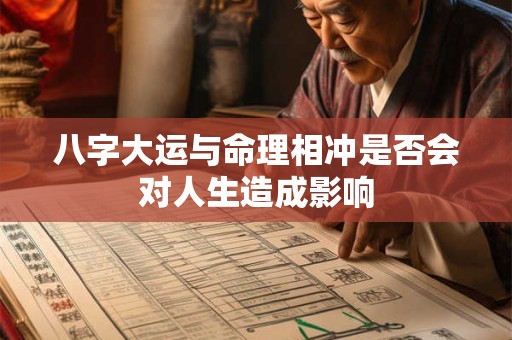 八字大运与命理相冲是否会对人生造成影响
