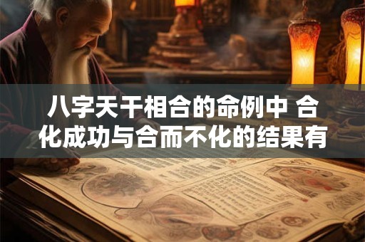 八字天干相合的命例中 合化成功与合而不化的结果有何不同