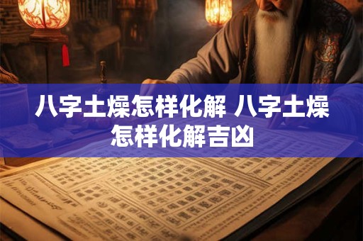 八字土燥怎样化解 八字土燥怎样化解吉凶