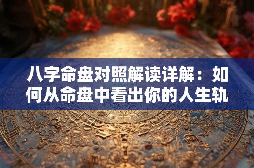 八字命盘对照解读详解：如何从命盘中看出你的人生轨迹