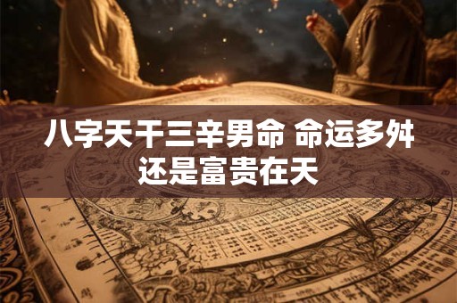 八字天干三辛男命 命运多舛还是富贵在天