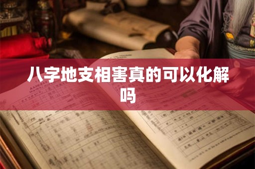 八字地支相害真的可以化解吗