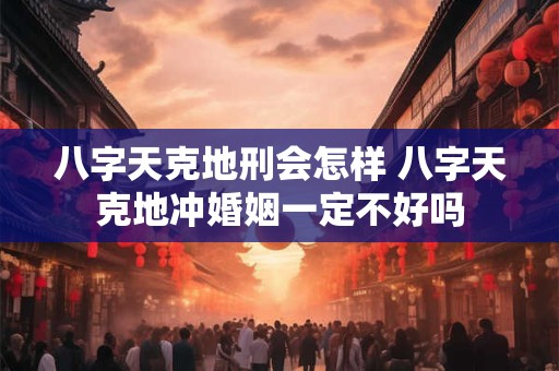 八字天克地刑会怎样 八字天克地冲婚姻一定不好吗