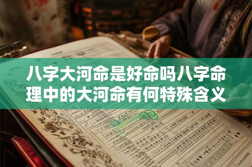 八字大河命是好命吗八字命理中的大河命有何特殊含义