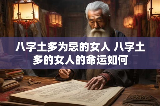 八字土多为忌的女人 八字土多的女人的命运如何