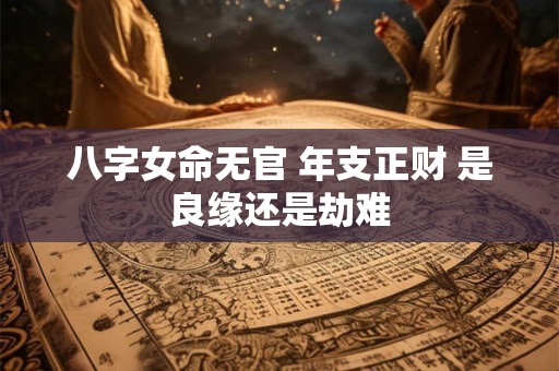八字女命无官 年支正财 是良缘还是劫难