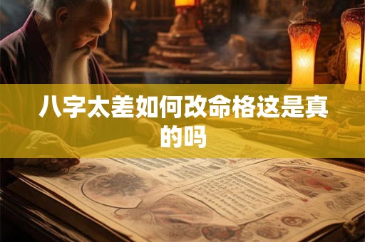 八字太差如何改命格这是真的吗