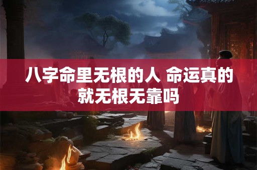 八字命里无根的人 命运真的就无根无靠吗