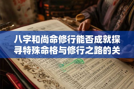 八字和尚命修行能否成就探寻特殊命格与修行之路的关联