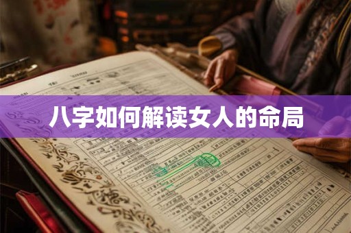 八字如何解读女人的命局