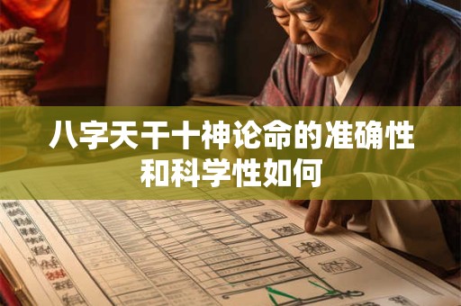 八字天干十神论命的准确性和科学性如何