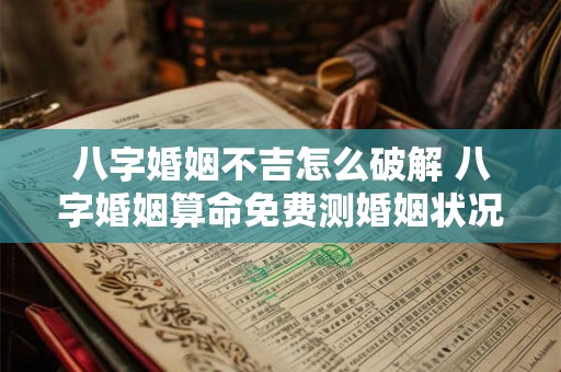 八字婚姻不吉怎么破解 八字婚姻算命免费测婚姻状况