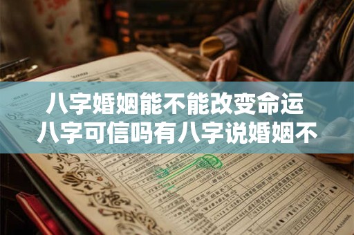 八字婚姻能不能改变命运 八字可信吗有八字说婚姻不好 依然过的很好的吗