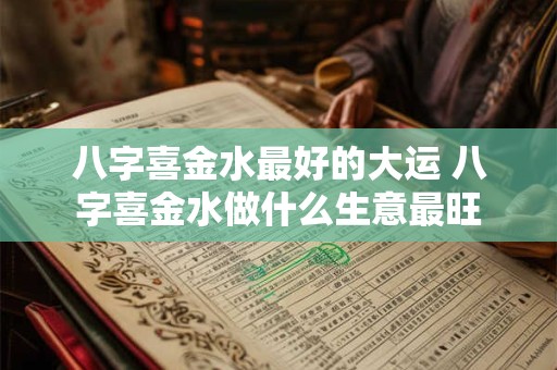 八字喜金水最好的大运 八字喜金水做什么生意最旺
