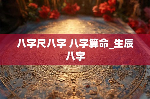 八字尺八字 八字算命_生辰八字
