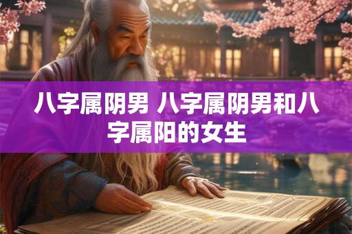 八字属阴男 八字属阴男和八字属阳的女生