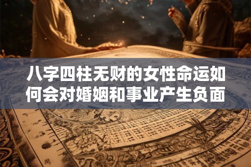 八字四柱无财的女性命运如何会对婚姻和事业产生负面影响吗
