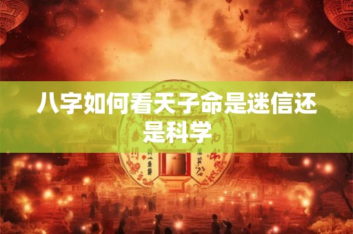 八字如何看天子命是迷信还是科学