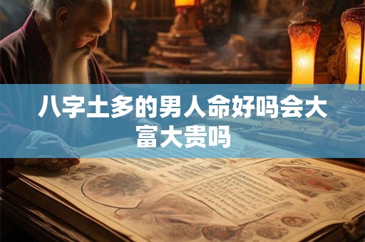 八字土多的男人命好吗会大富大贵吗