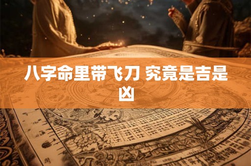 八字命里带飞刀 究竟是吉是凶