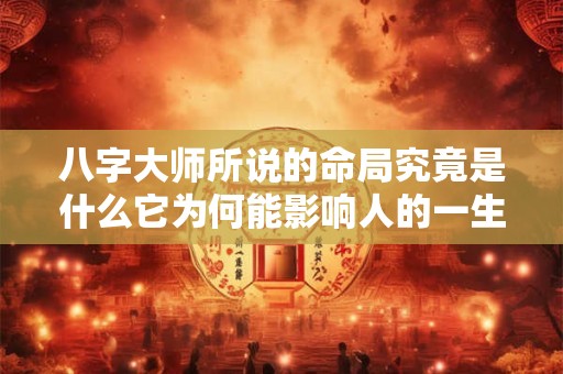八字大师所说的命局究竟是什么它为何能影响人的一生