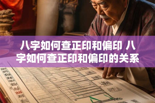 八字如何查正印和偏印 八字如何查正印和偏印的关系