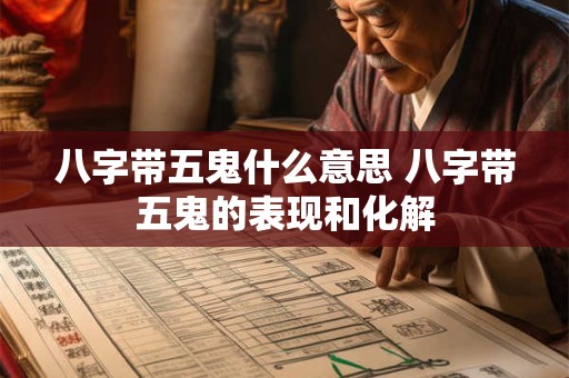 八字带五鬼什么意思 八字带五鬼的表现和化解