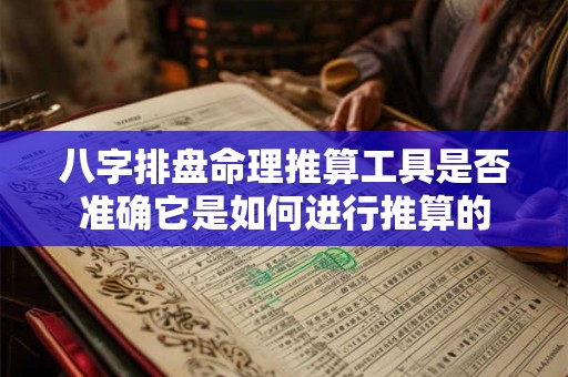 八字排盘命理推算工具是否准确它是如何进行推算的