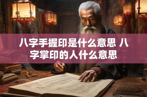 八字手握印是什么意思 八字掌印的人什么意思