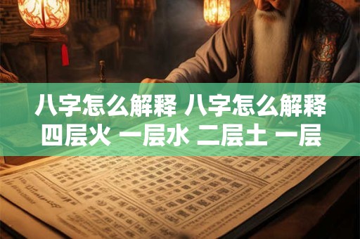 八字怎么解释 八字怎么解释四层火 一层水 二层土 一层木
