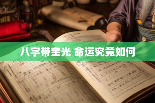 八字带奎光 命运究竟如何