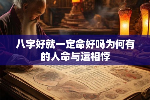 八字好就一定命好吗为何有的人命与运相悖 八字好就一定命好吗为何有的人命与运相悖