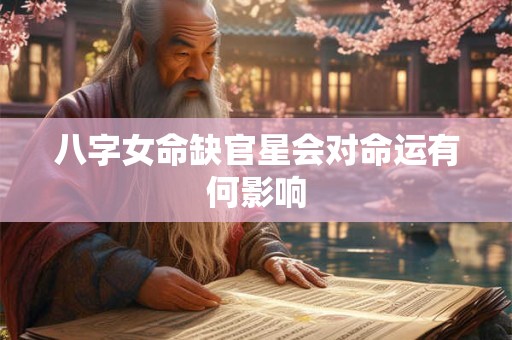 八字女命缺官星会对命运有何影响